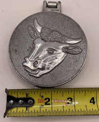 Vintage Aluminum Hamburger Press Bull Head Taiwan Cast Meat Patty Mold