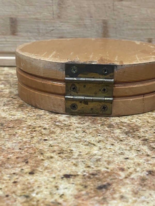 1950’s Wood Hamburger Press With Bathe Signature , In Great Shape . gallery