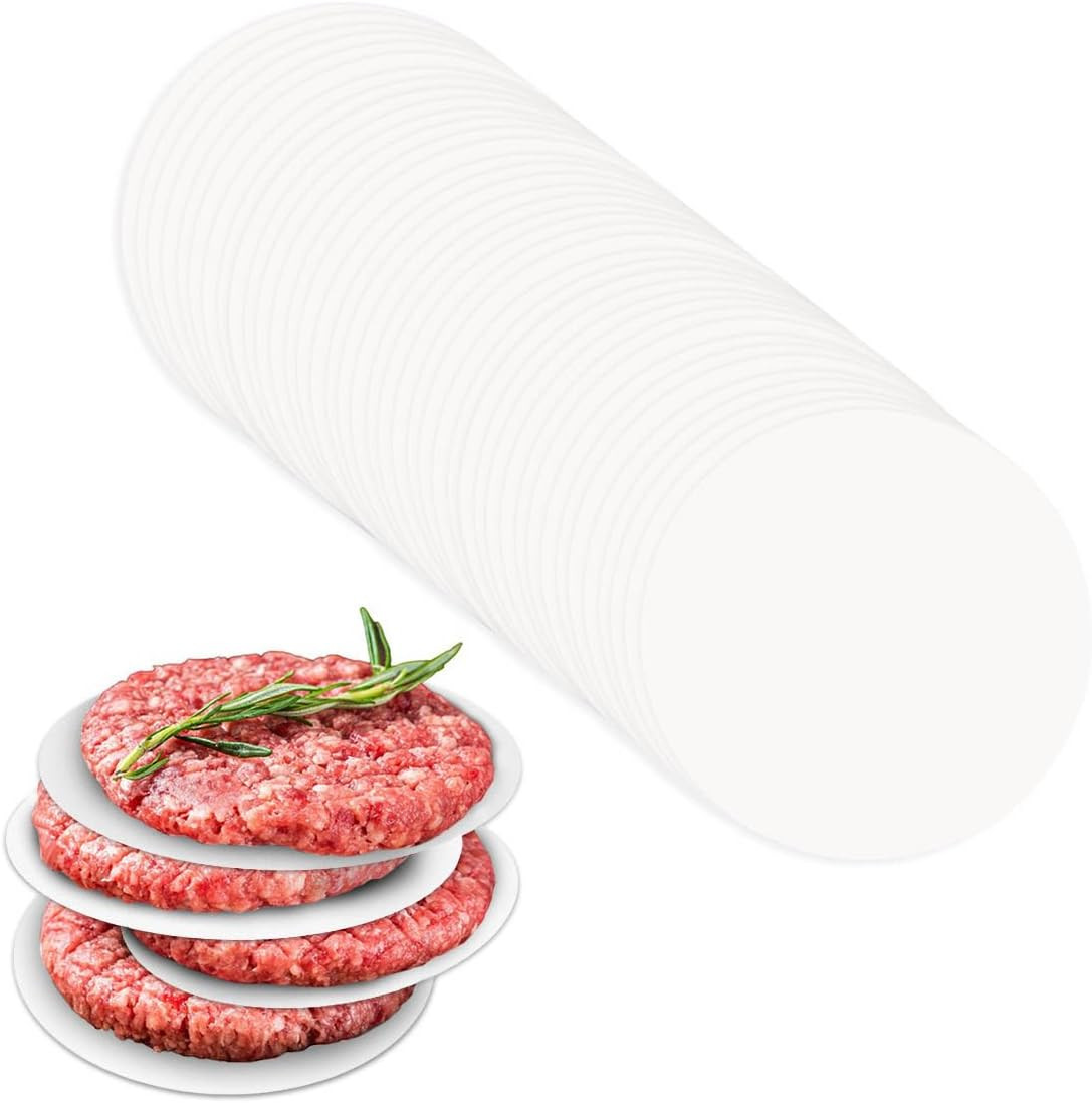 100 Pcs Burger Patty Paper Hamburger Parchment Papers 4 Inch Non-Stick Round Ham gallery