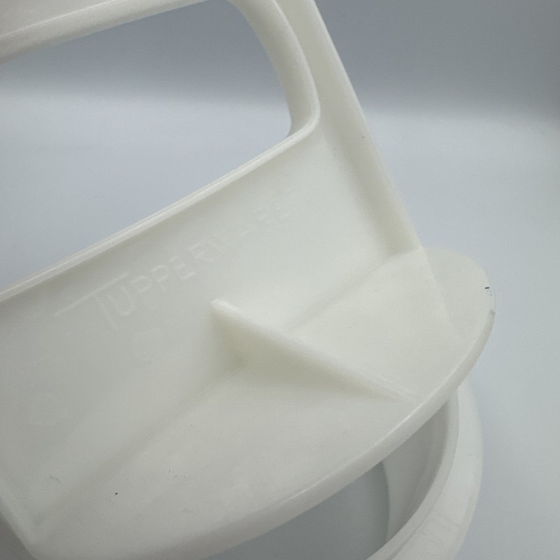 Vintage Tupperware 4" Hamburger Patty Press / Ring & 12 Freezer Keepers w/ Lid gallery