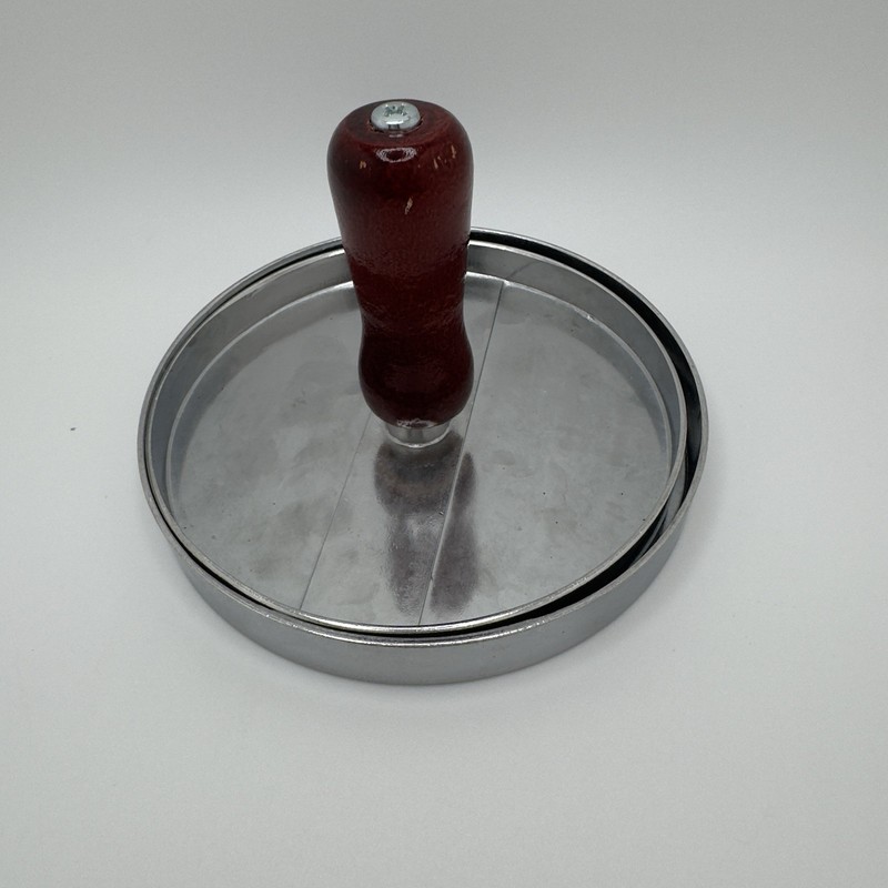Burger Press Patty Maker with Wooden Handle – Nonstick Aluminum Mold Kitchen BBQ gallery