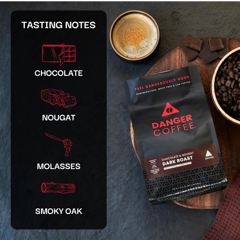 Danger Coffee by Dave Asprey Remineralized Mold Free & Lab Tested 10.9 Ounce gallery