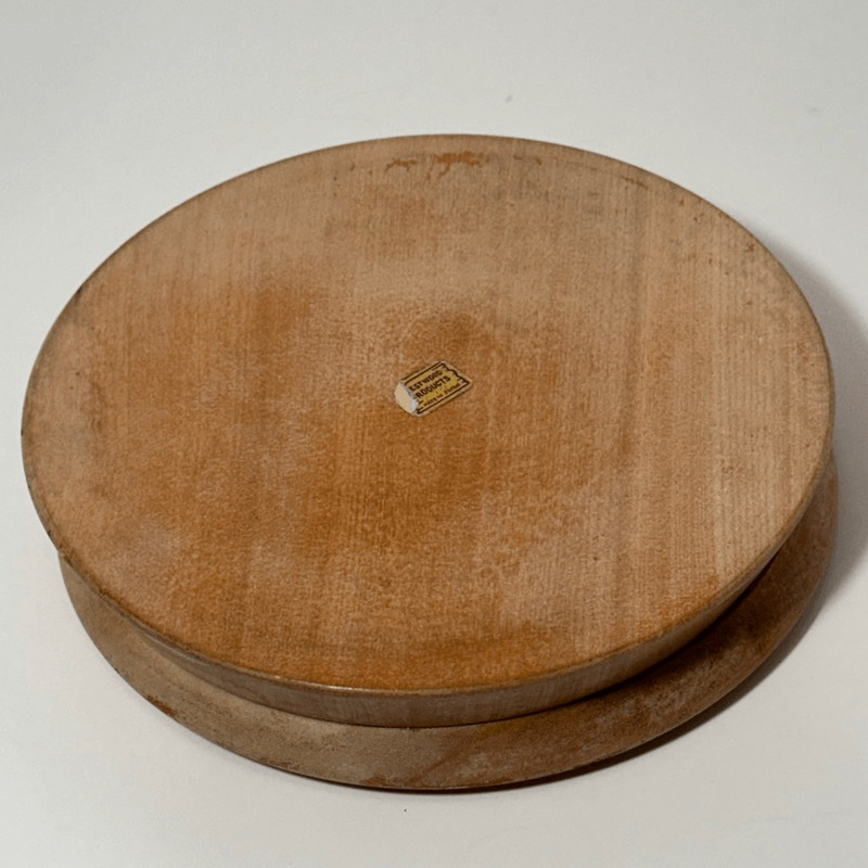 Vintage Wooden Hamburger Patty Press With Roosters on The Front 1960s gallery