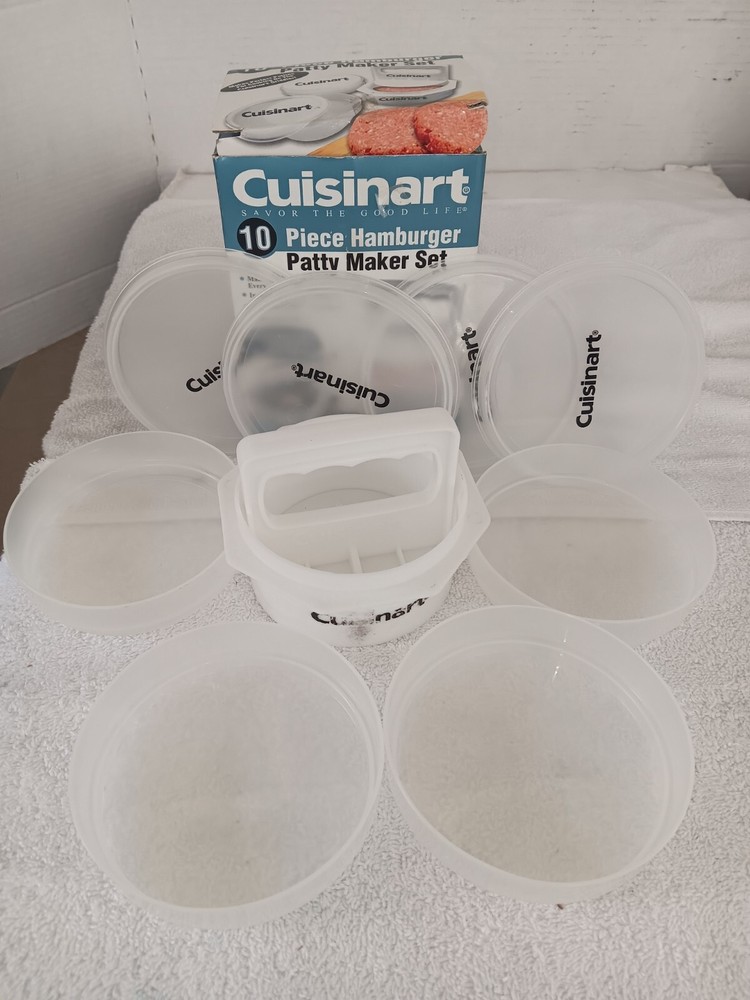 Hamburger Patty Maker Set 10 piece cuisinart