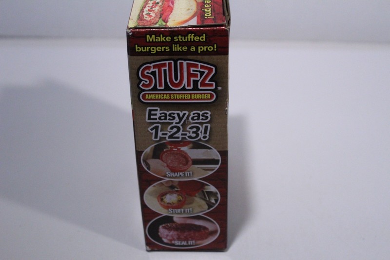 Stufz Americas Stuffed Burger Maker Press As Seen on TV Gift Griller New Sealed gallery