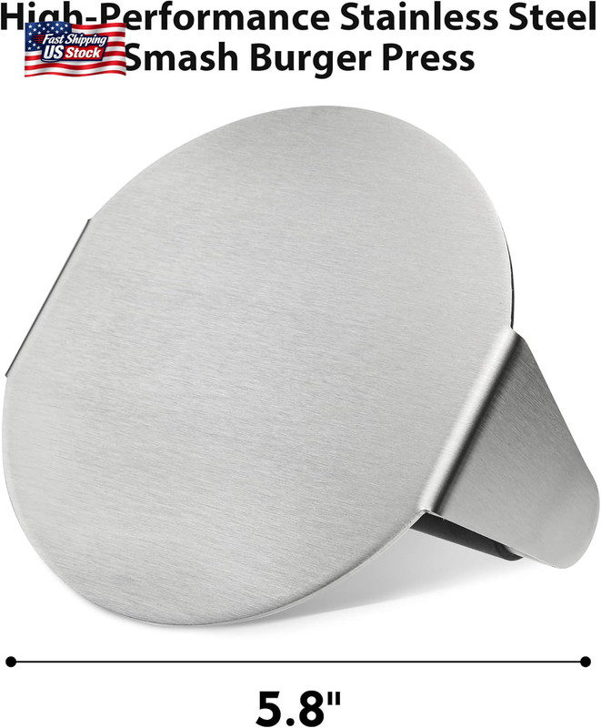 FANGSUN Burger Press with Heat-Resistant Handle, 5.8 Inch Stainless Steel Burger gallery