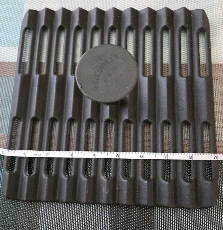 Meat Smasher for Ground Beef Big Cooking Grill Pan Smash Burger Press Black 9x9 gallery