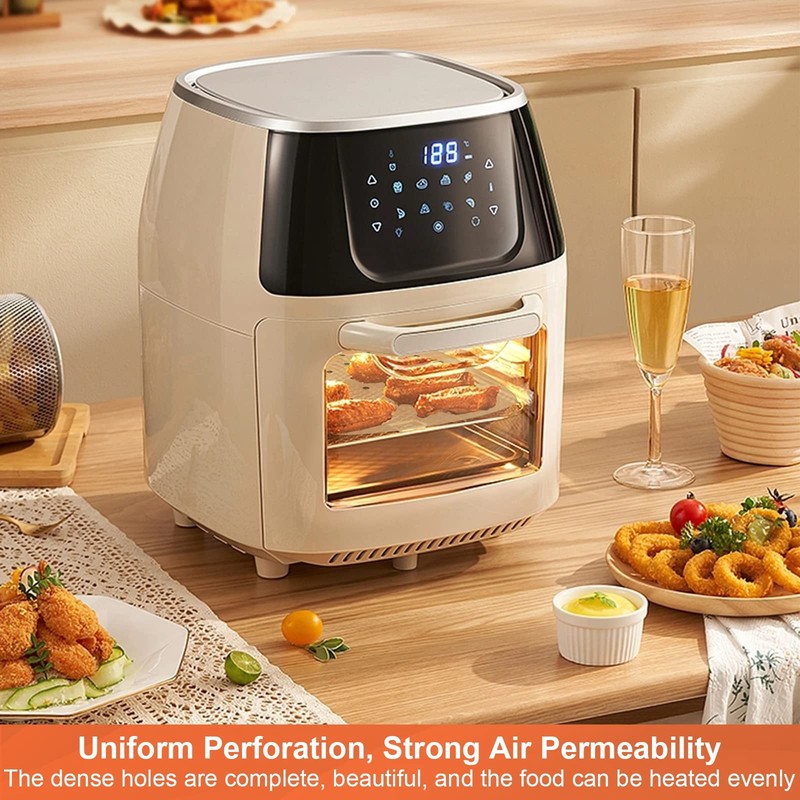 Numola 100 Pcs Air Fryer Liners Disposable Parchment Paper, 9 9IN, Unbleached gallery