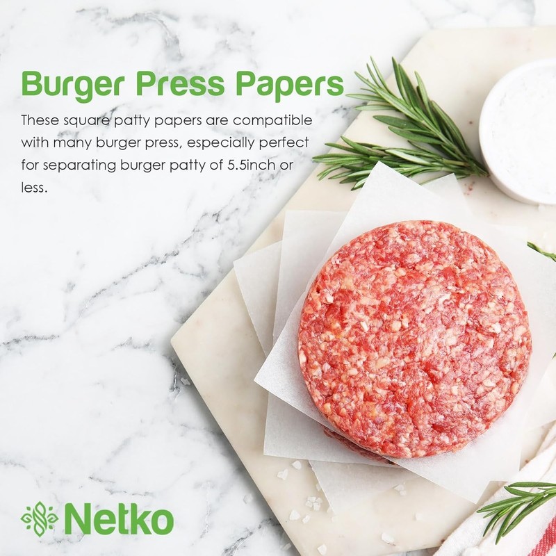 Non-Stick Patty Paper - 4.75x5 Inches, 1000 Sheets for Easy Cooking gallery