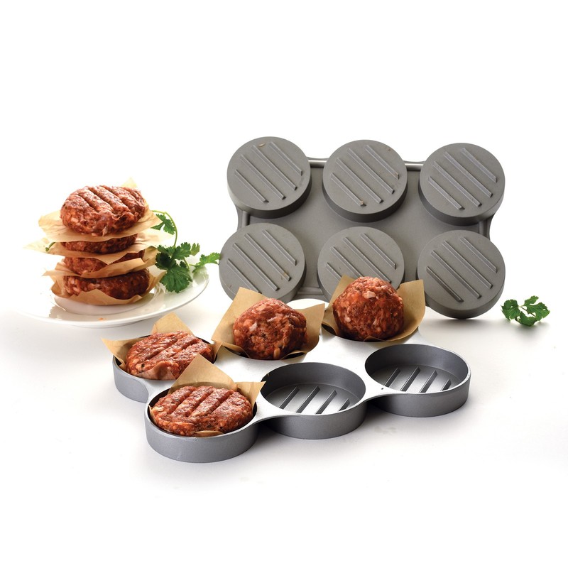 Norpro Nonstick Cast Aluminum Mini Burger Press, Makes 6 Sliders gallery