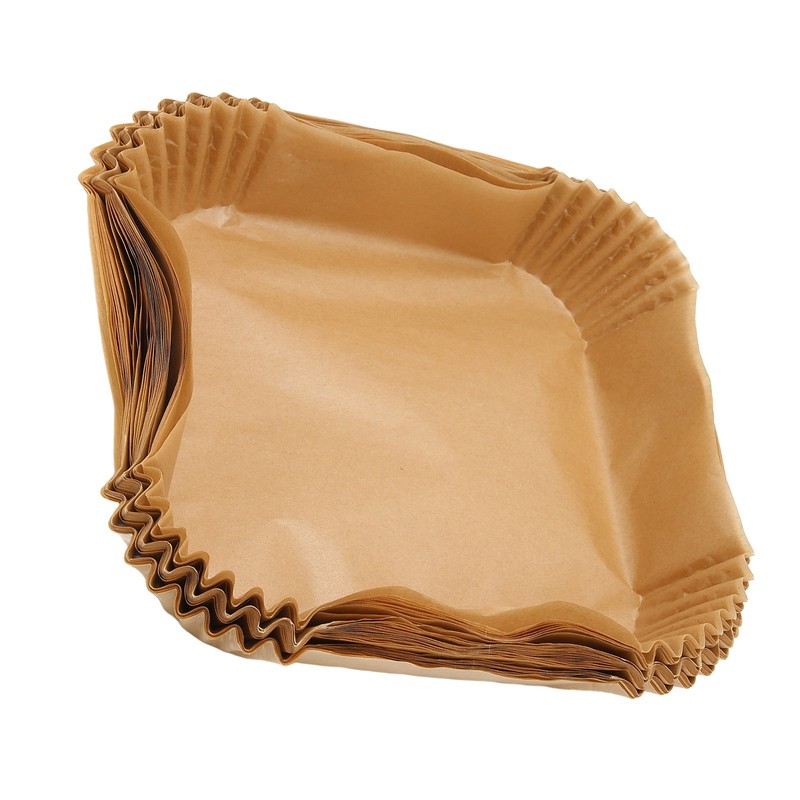 100Pcs Disposable Fryer Paper Non Stick Oil Proof Square Liners gallery