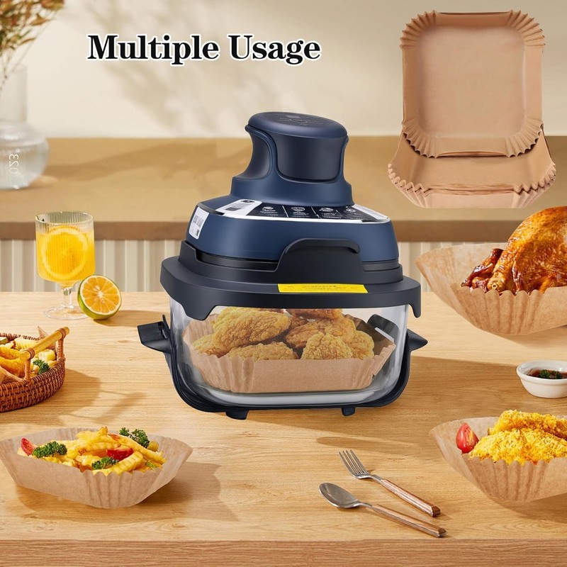 Air Fryer Liners disposable fits Ninja Crispi Parchment Paper 260 PCS gallery