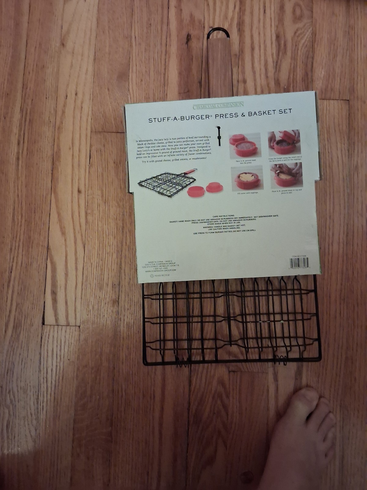 Charcoal Companion Stuff-A-Burger Press & Basket Set gallery