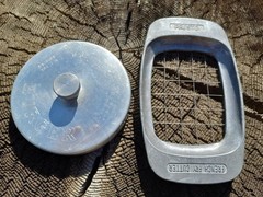 Vintage Heuck burger press & Presto fry cutter