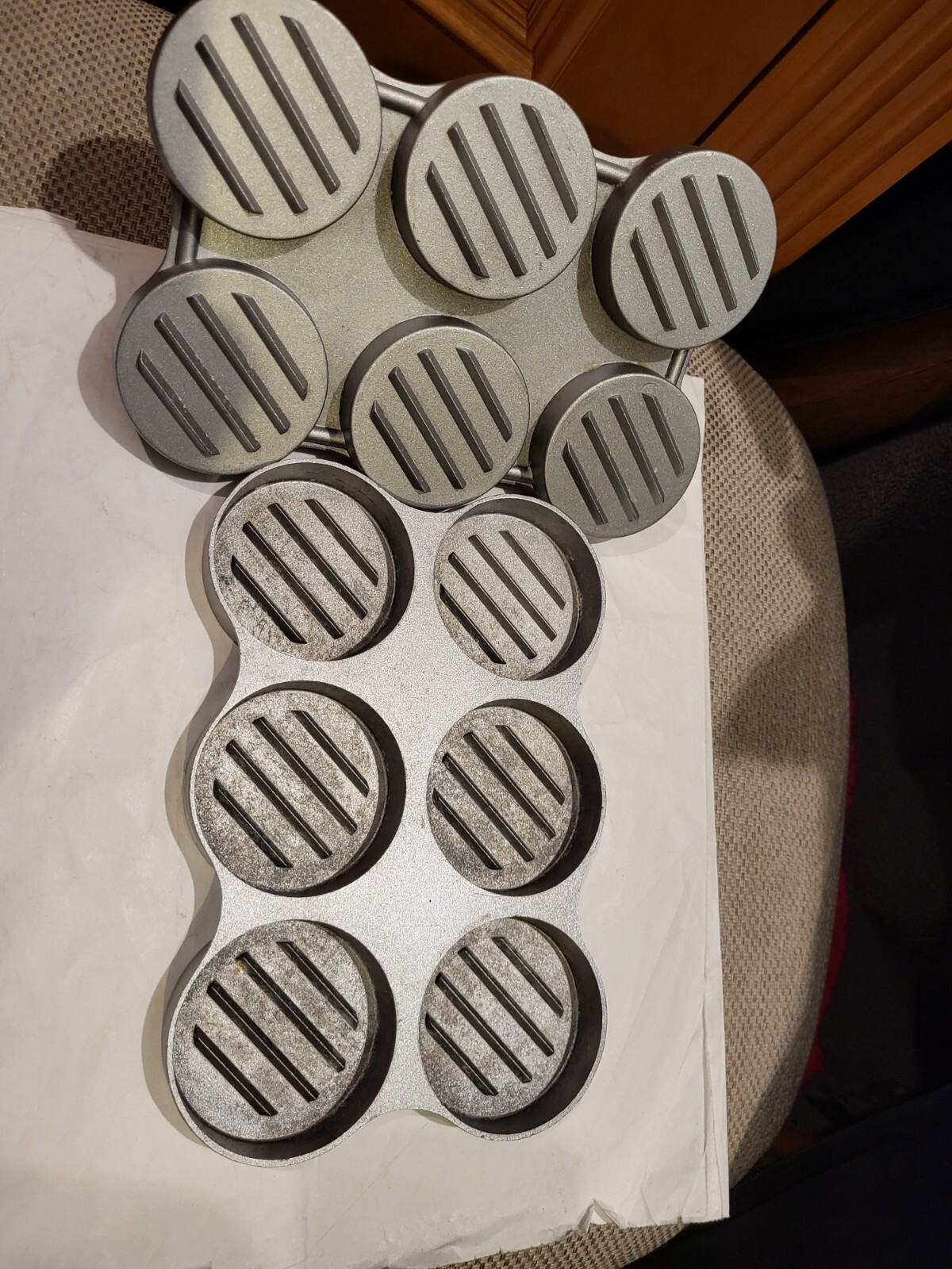 Norpro 6 Cavity Cast Aluminum 2 oz Mini Burger Press- Grilling Time! gallery