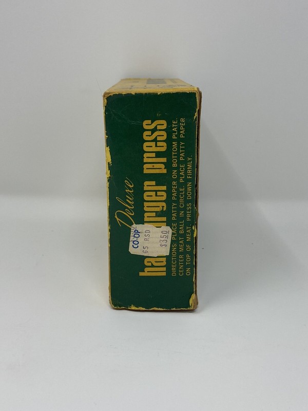 Vintage Deluxe Hamburger Press With Box Model 1100 Made in USA gallery