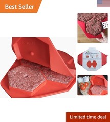 Perfectly Shaped Burger Press: 4-in-1 Functionality for Easy Meal Prep & Storage