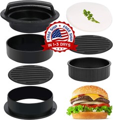 Molde Para Hacer Hamburguesas Prensa De Carne Antiadherente Molde De Cocina Util