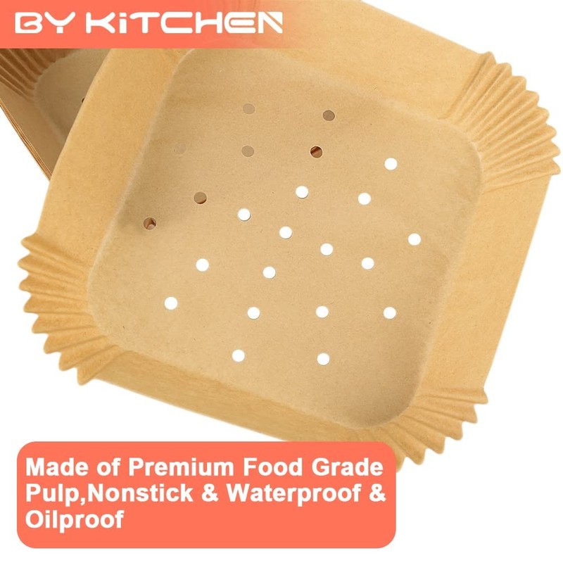 BYKITCHEN Square Air Fryer Liners for 2 to 5 Qt, Set of 2 5 QT, Nature gallery