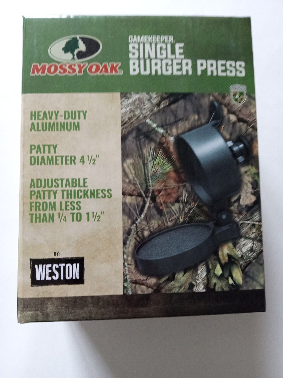 Mossy Gamekeeper Oak Single Burger Press gallery