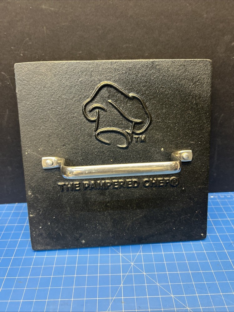 Pampered Chef Cast Iron Grill Press