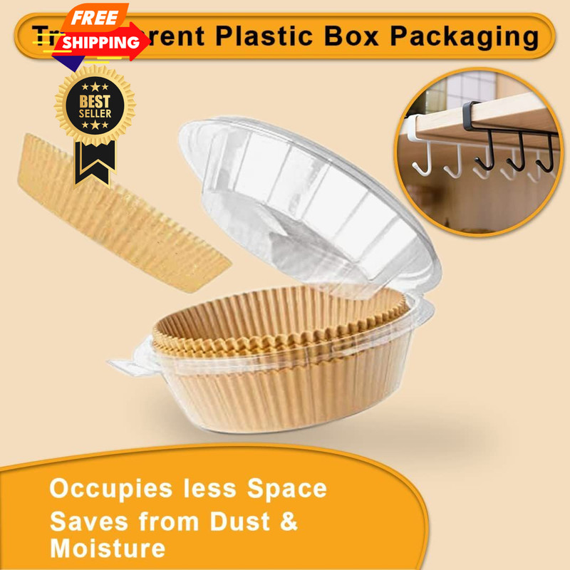 Gourmia Air Fryer Liners 100 Pcs 7.9" (Round), 100 (Round) gallery