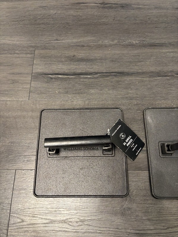 Williams Sonoma Cast Iron Grill Press Set Of 2 gallery