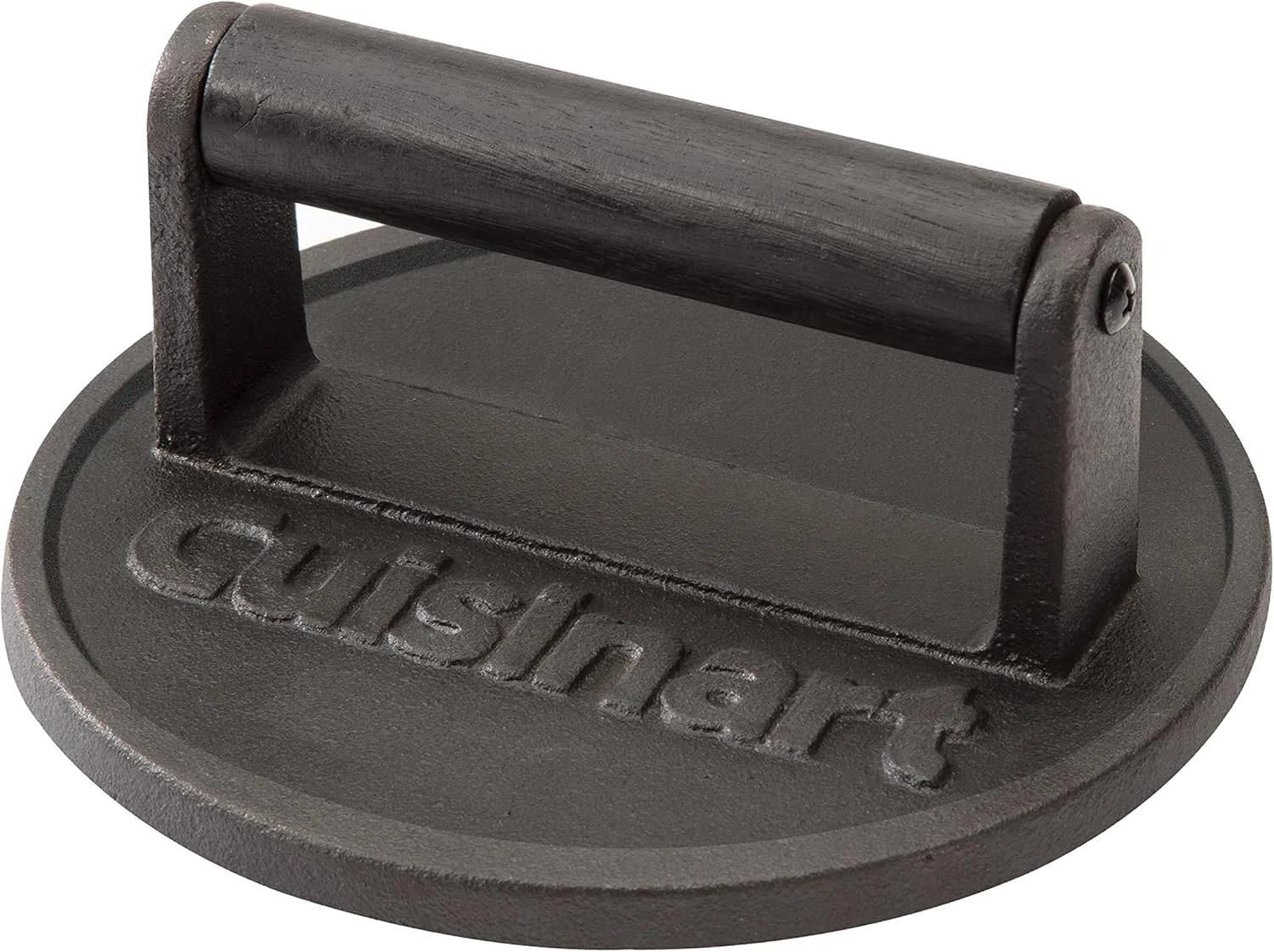 6.5" Cast Iron Smashed Burger Press, Round Flat Edge Grill Press for C gallery