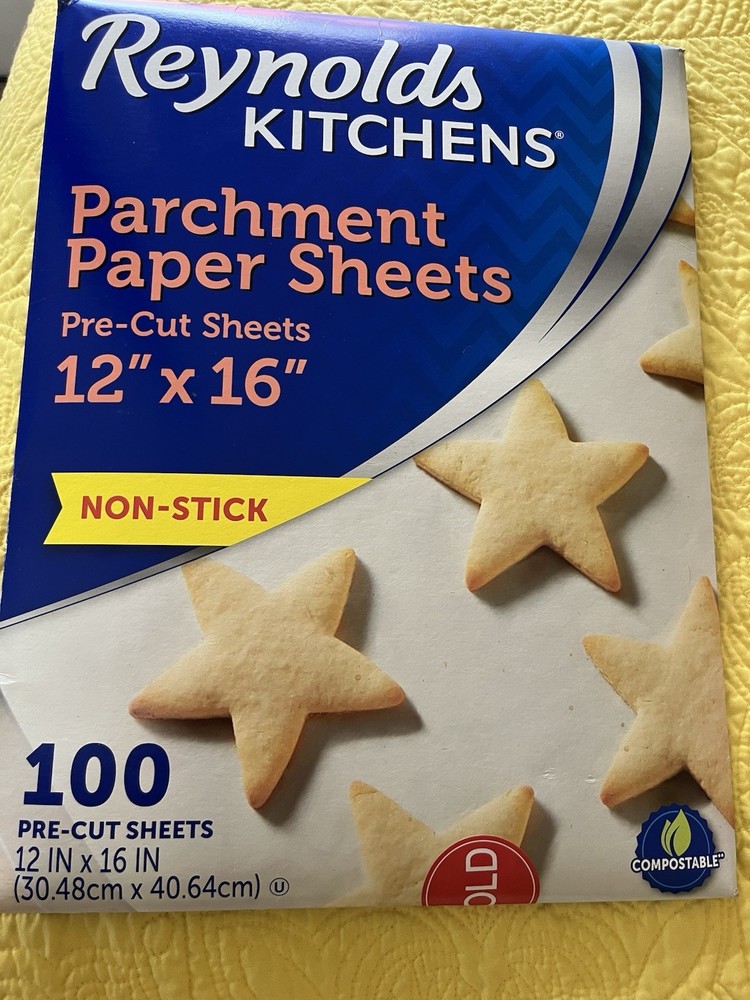 HTF Reynolds Kitchens Cookie Baking Sheets, Pre-Cut 100 Count White