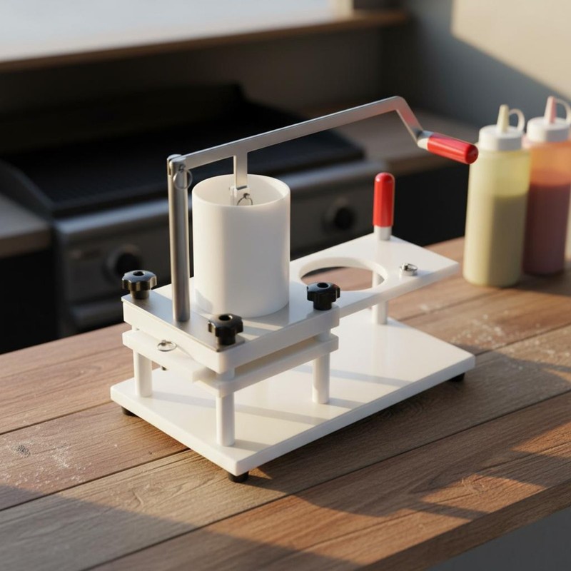 Hamburger Patty Press Commercial Grade Lever Action Meat Press for Restaurants gallery