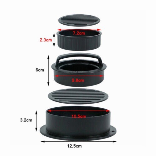 Non Stick Stuffed Burger Press Hamburger Patty Molds Maker Sliders BBQ 3 IN 1 US gallery