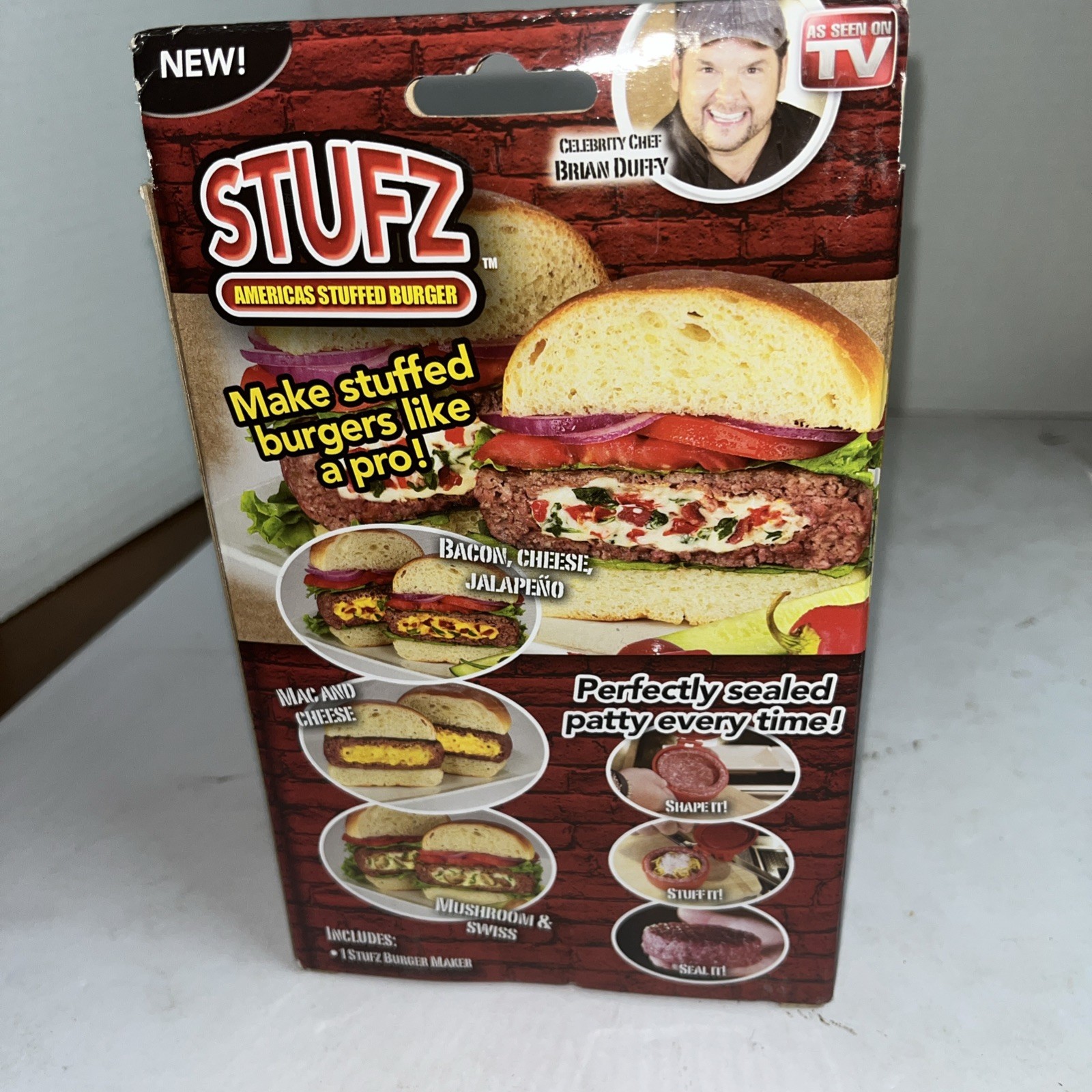 As Seen On TV America's Stuffed Burger STUFZ - New But OPENED gallery