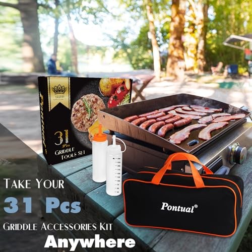 31PCS Griddle Accessories Kit for Blackstone, Flat Top Hibachi Grill Spatula gallery