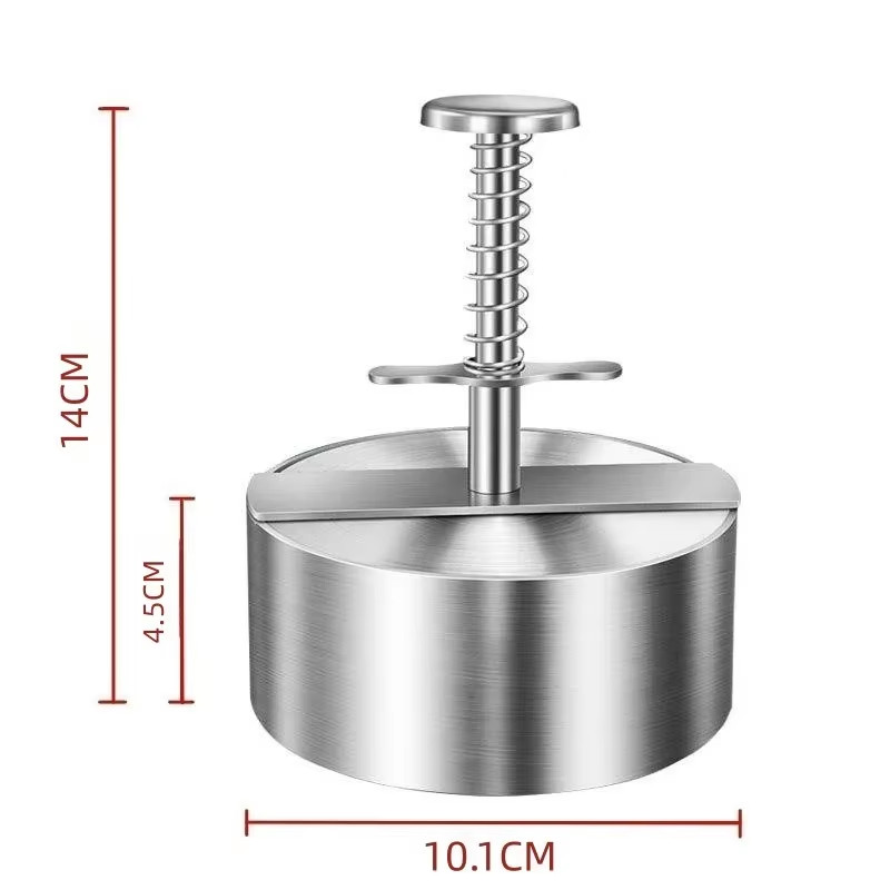 Hamburger Patty Maker Press 304 Stainless Steel Non-Stick round Manual Rice Ball gallery