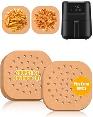 230PCs Air Fryer Liners For Chefman 2QT Mini Airfryer, Parchment Paper