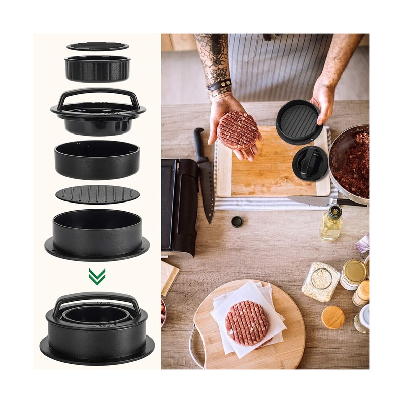 Burger Press Hamburger Patty Maker Slider Press Stuffed Burger Patty Press Re... gallery
