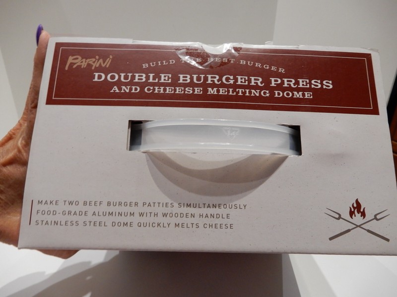 Parini Double Burger Press and Cheese Melting Dome NEW gallery