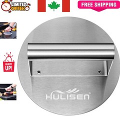 Efficient 6.2″ Round Burger Smasher – Stainless Steel Grill Press for Home Chefs