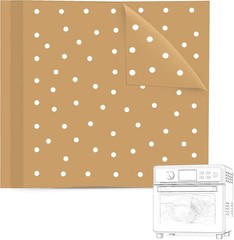 BYKITCHEN Air Fryer Oven Liners, 11×12 Inches, Nonstick 11x12inch, Brown
