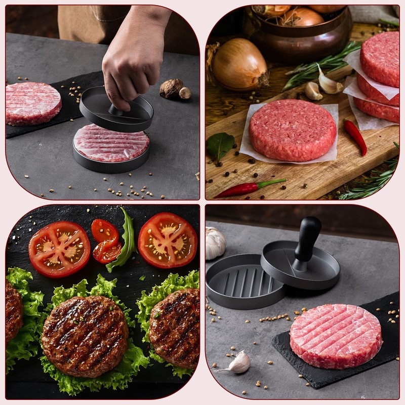 Yunzt Burger Press 100 Patty Papers Set,4.6 Makes 4.5" In Diameter Patties gallery