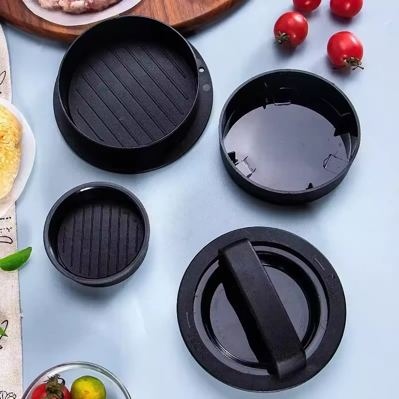 3 IN 1 Non Stick Stuffed Burger Press Hamburger Patty Molds Maker Sliders BBQ gallery