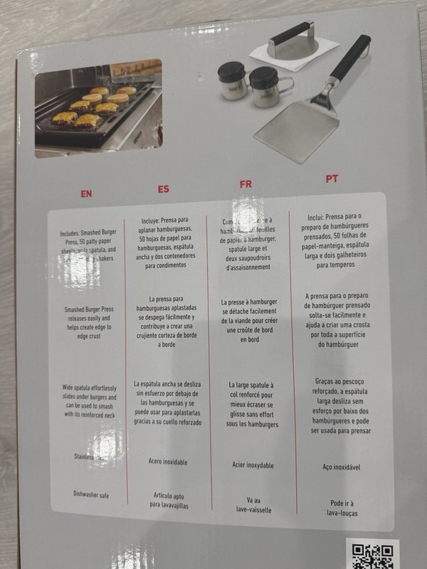 Weber Smashed Burger Set - burger press, patty paper, wide spatula, 2 spice shak gallery