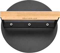 6-Inch Smashed Burger Press with Wooden Handle – Perfect Grill Accessory