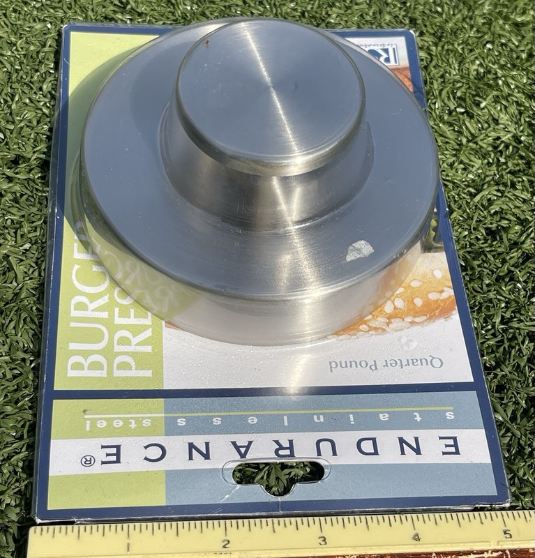 RSVP Endurance Stainless Steel Burger Press • Quarter Pound Patty Maker NEW gallery