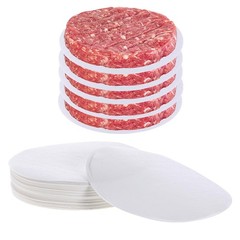 500 PCS Hamburger Patty Paper Round, 4.5 Inch one size, White