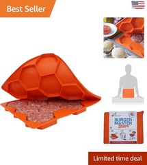 Innovative 10-Patty BPA-Free Burger Press & Freezer Container for Grilling Bliss