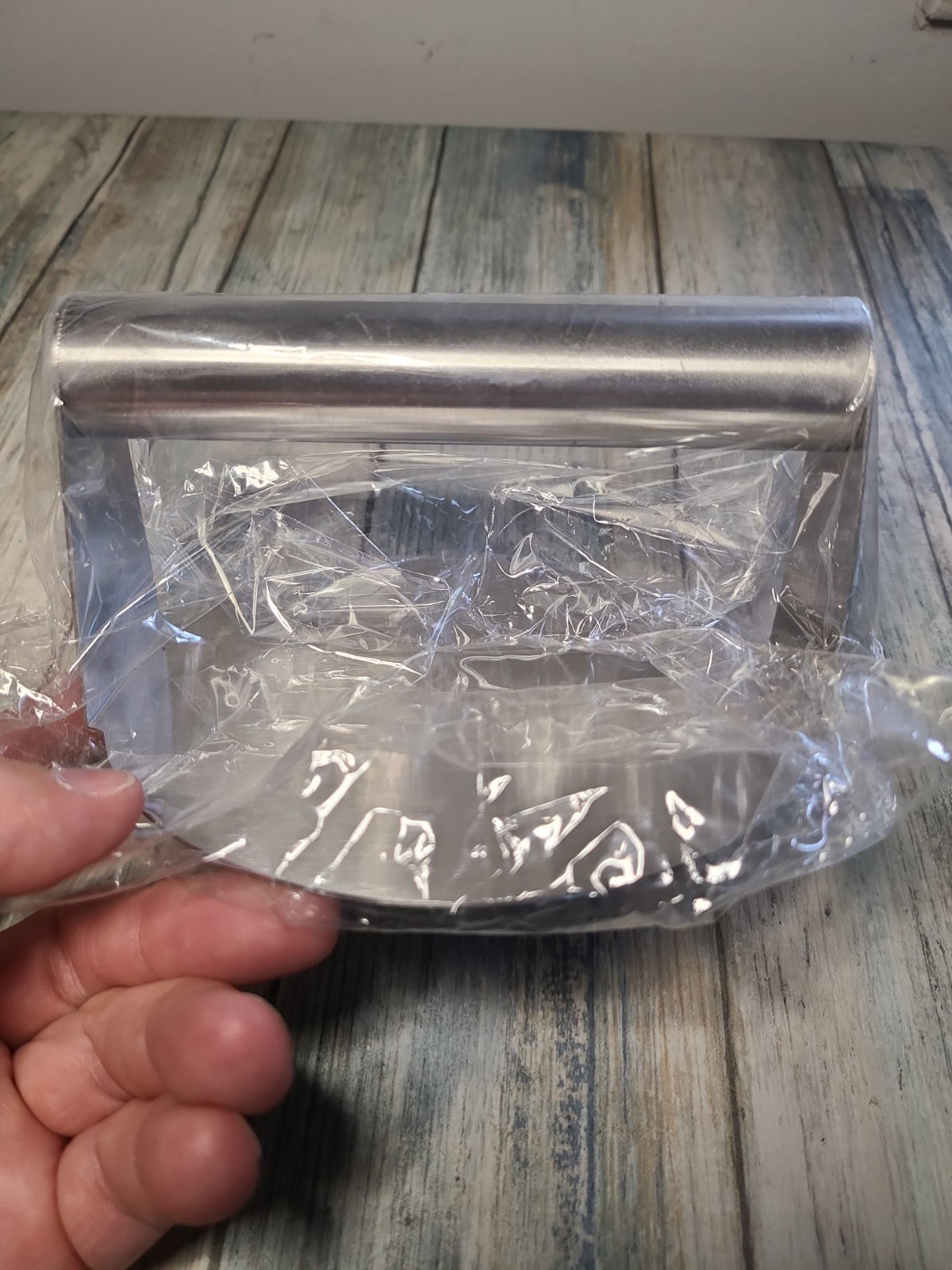 Stainless Steel Burger Press Round Smash Burger with Handle *New* gallery