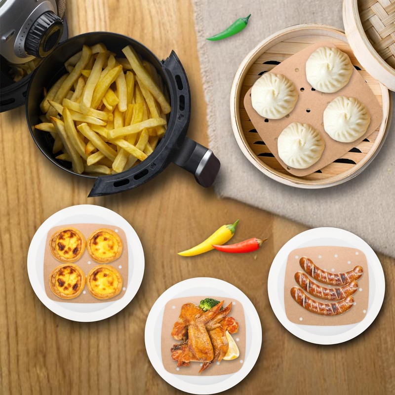 120Pcs Air Fryer Parchment Paper, 8.5 Inch As shown in the picture, original gallery