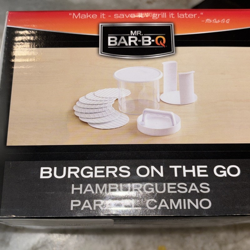 Mr. BBQ Burgers on the Go Patty Maker 12 Piece NonStick 8-Layer Plastic Disc New gallery