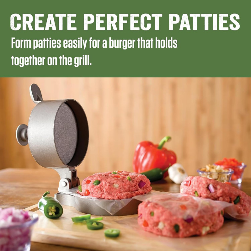 Products Adjustable Burger Press, Non-Stick, Heavy-Duty Aluminum gallery